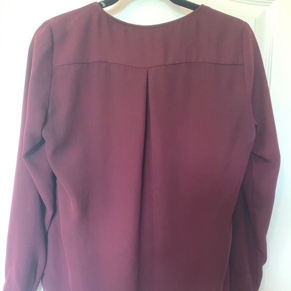 Burgundy Blouse - Picture 2 of 2
